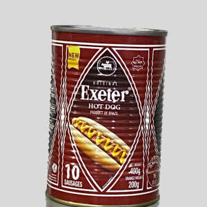 Original Exeter Chicken Hot Dogs.