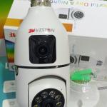 PTZ Bulb ROTATIVE CAMERA DUAL LENS 2MP