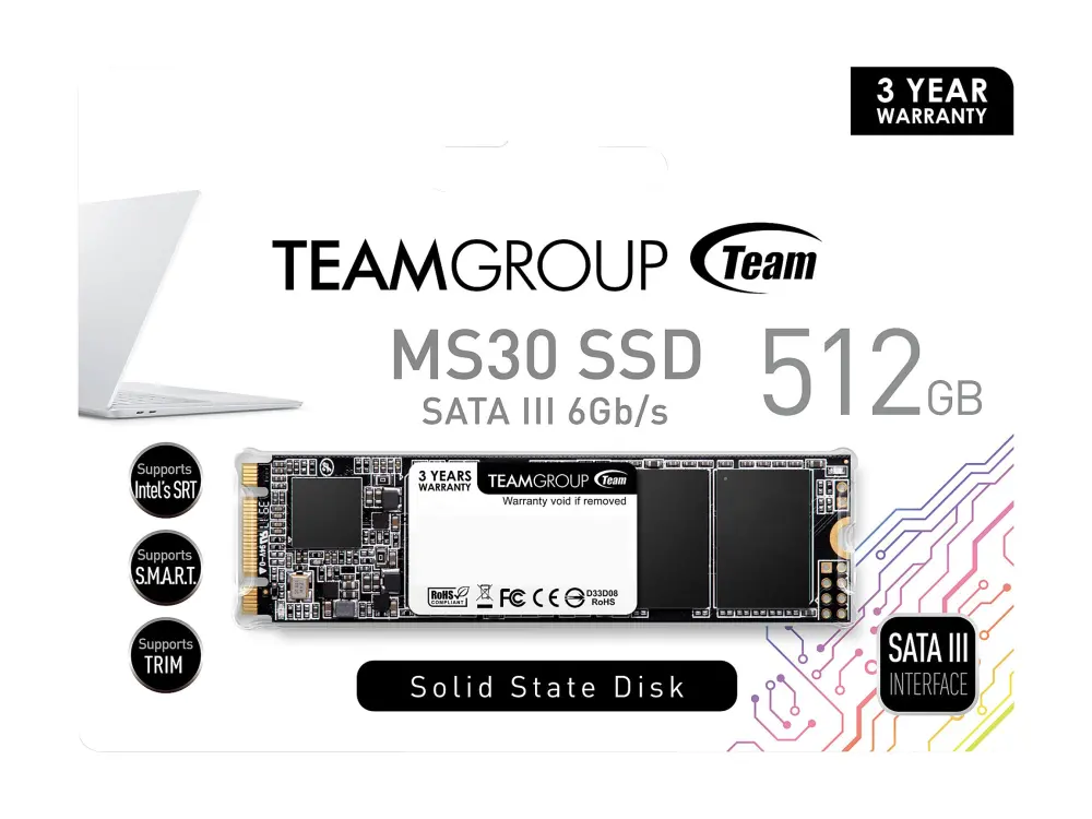 TEAM GROUP MP33 512GB NVME PCIe M.2 SSD