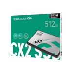 TeamGroup 512GB SSD 2.5 3D NAND CX2 SATA III Solid State Disk Drive