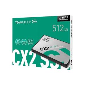 TeamGroup 512GB SSD 2.5 3D NAND CX2 SATA III Solid State Disk Drive