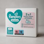 Pampers Sensitive baby wipes.