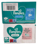 Pampers Sensitive baby wipes.
