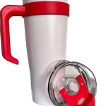 Insulated Sippy Cup, with Straw and Lid with Handle 40oz Capacity Travel Coffee Mug, for Hot and Cold Water Gift Decor.