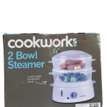 Cookworks 2 Bowl Steamer 6.6L