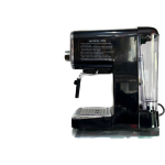 Cookworks Black Espresso Machine with milk frother