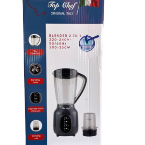 Top Chef Original Italy Blender 2 in 1" with model number TC-05Y.