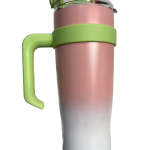 Insulated Sippy Cup, with Straw and Lid with Handle 40oz Capacity Travel Coffee Mug, for Hot and Cold Water Gift Decor.