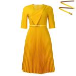 Women's Clothing 2025 Summer New Fashion Stylish V-Neck Pure Color Large Size Puffed .