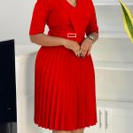 Women's Clothing 2025 Summer New Fashion Stylish V-Neck Pure Color Large Size Puffed .