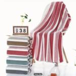 Striped Microfiber Towel - Super Soft, Quick-Dry, Absorbent, Light Beige-Friendly, Perfect for Home and Family, 70.0cm x 140.0cm, Multi-Color Pack, Quick-Dry Towel | Vibrant Towel | Microfibe
